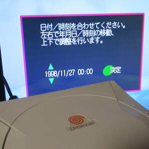 SEGA Dreamcast 本体 コントローラー キーボード ACアダプター ケーブル セガ ドリームキャスト ゲーム機 通電簡易動作確認 現状品の画像10