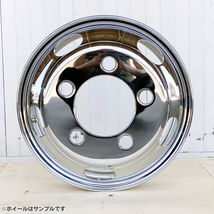 新品 4枚 1台分 メッキホイール エルフ いすゞ 2トン 16×5.5 オフセット 116.5 5穴 B品 ミックス 錆汁止め加工無料 DOT-X_画像3