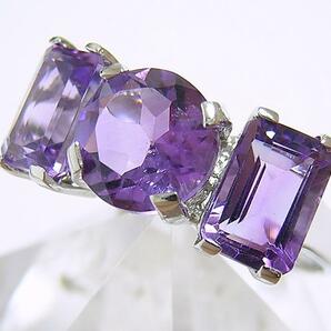『天然アメジスト』 デザインリング 指輪 紫水晶 の画像5
