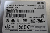 TOSHIBA SSD 128GB MLC 7mm 2.5inch THNSNH128GCST SATA 動作確認済み#BB02099_画像4
