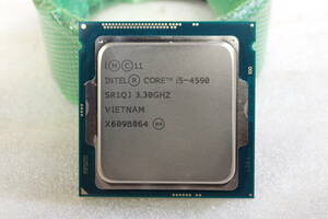 CPU Intel Core i5 4590 3.3GHz 4コア4スレッド Haswell PCパーツ インテル 動作確認済み#BB01313