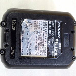 HIKOKI バッテリー 10.8V 1.5Ah BSL1215 動作確認済み#BB02259の画像6