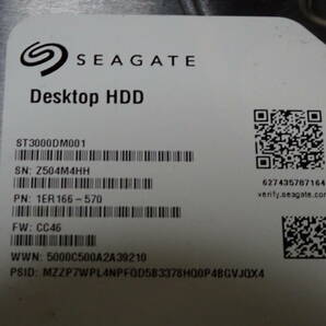 3.5インチ WD 3TB WD30EZRX Seagate 3TB ST3000DM001 合計6TB 動作未確認 #BB02156の画像4