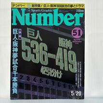 Number 1982/5/20号 No.51★巨人・阪神夢試合千本勝負/甲子園の死闘名シーン再現写真展/暁の巨人ナイン/野球/スポーツ_画像1