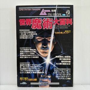 ムー別冊 世界魔術大百科 1987/1/5発行 付録付★禁じられた魔道の知識を一挙公開！/魔術儀式/魔術武器/正統魔術10段階/生命の樹ポスター