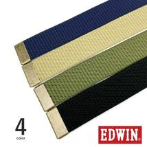 全4色 EDWIN エドウイン ロングガチャベルト【120cm】ミリタリー GIベルト_画像6