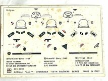 ジャンク パーツ品 ESCI ドイツ国防軍戦車猟兵 PANZER-GRENADIER GROSSDEUTSCHLAND 1/9 _画像6