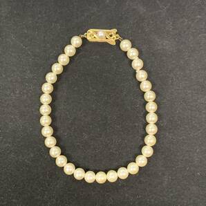 ミキモト ブレスレッド K14 MIKIMOTO 刻印あり アコヤ真珠 アコヤパール あこや真珠 パール パールアクセサリー 1円スタートの画像1