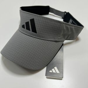  new goods * unused!adidas-Golf{ Adidas Golf }! men's Golf Tour visor! 57-60cm! gray! one size!