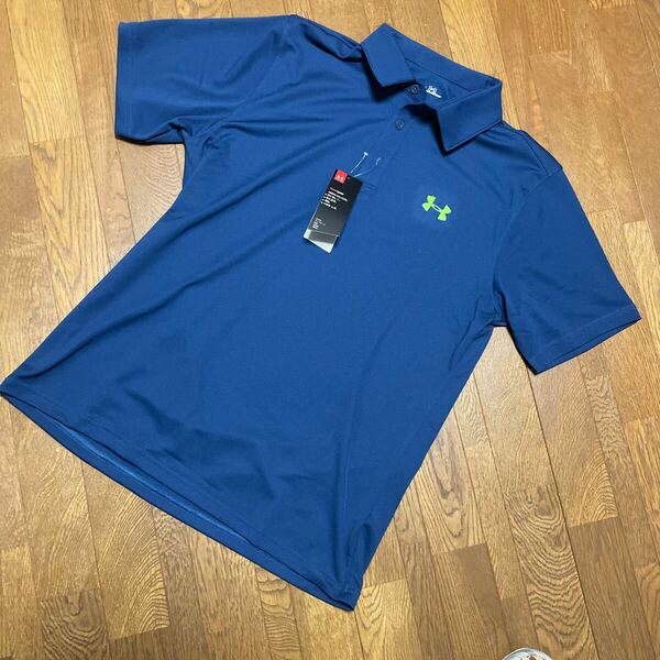 新品♪UNDER ARMOUR/アンダーアーマー ♪ メンズ ヒートギア UA Tech Polo　半袖ポロシャツ♪ XLサイズ