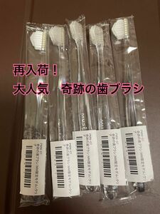 値下げ不可　クリア　5本　奇跡の歯ブラシ　大人気　歯科医　おすすめ　歯垢　落ちる　再入荷　オーラルケア　歯ブラシ　奇跡