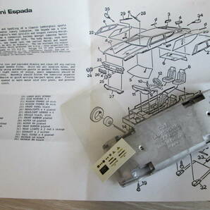 1/43 KIT / SMTS / LAMBORGHINI ESPADA / ランボルギーニ エスパーダ / ホワイトメタル キット (※ ガンディーニ, BERTONE, Stanzaniの画像8