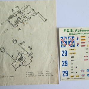 1/43 KIT / ジャンク 製作途中 / FDS / OSELLA PA5 / LE MANS 1977 ELVIA / オゼッラ / ル マン ホワイトメタル キット (※ F.D.S. ABARTHの画像3