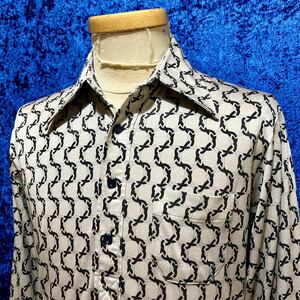 70’s 80’s ポリエステル / コットン プルオーバー シャツ 検索: 古着 レトロ ビンテージ ポリシャツ 80年代 70年代