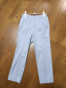 DECOYのストレッチパンツ　ブルー　Lサイズ