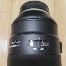 一眼レフ　望遠レンズ　TAMRON 100-400mm F4.5-6.3 Di VC USD A035N（ニコンF用）訳あり品_画像2