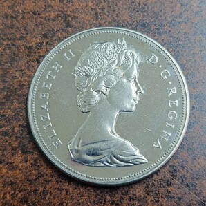 【カナダコイン】1ドル マニトバ州加盟100周年記念コイン 海外古銭 硬貨 美品の画像1