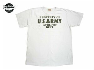 バズリクソンズ BUZZ RICKSON'S BR79348「U.S.ARMY ATHLETIC DEPT.」ミリタリー 半袖Tシャツ ホワイト L 新品