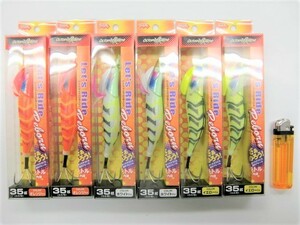 新品 レッツライド リボーン3.5号(35g) 6個セット タコエギ ラトル内蔵