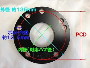 JDM ハイクオリティーホイールスペーサー JHS-D03 内径 54mm PCD P-100 厚さ 3mm スペーシア ベース 2022.08- MK33V