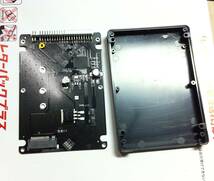 _国内発送・送安/　mSATA (M.2 NGFF SSD Mini SATA(B-Key) SSD ～ 2.5 インチ IDE 44pin 9.5mm厚 SSD変換ケース　JM20330_画像1