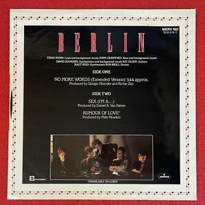 ベルリン / No More Words (Extended Version) 12inch盤その他にもプロモーション盤 レア盤 人気レコード 多数出品。の画像2