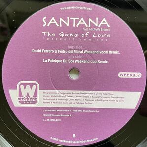 SANTANA feat. ミッシェルブランチThe Game Of Love (Weekend Remixes) 12inch盤その他にもプロモーション盤 人気レコード 多数出品。の画像3