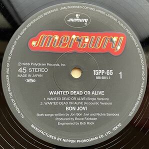 Bon Jovi / Wanted Dead or Alive 12inch盤その他にもプロモーション盤 レア盤 人気レコード 多数出品。の画像2