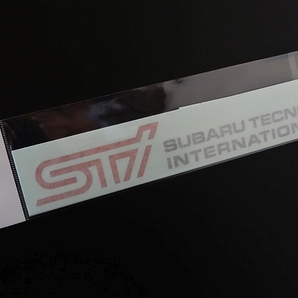 STI 純正 ステッカー 2枚入り チェリーレッド スバル SUBARUの画像4