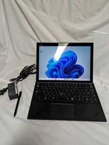 2K対応 13インチ タッチパネル LENOVO ThinkPad x1 tablet gen3 i5-8350U RAM8GB 2in1 タブレットPC 8世代CPU