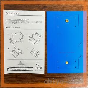 １４０＊ kiruna  コインケース COIN CASE  ブルーの画像2