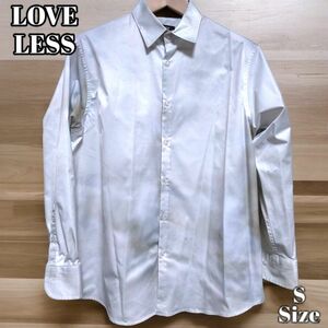 LOVELESS グランジテイスト 長袖シャツ Sサイズ ワイシャツ 白 ホワイト