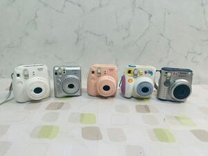 （198）　FUJIFILM instax mini フジフィルム インスタントカメラ まとめ5個　動作確認済み