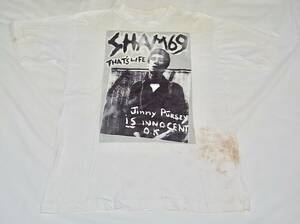 希少 激レア 80s 当時物 ヴィンテージ SHAM69 シャム69 バンド Tシャツ Mサイズ 白 cock sparrer cockney rejects blitz adicts business