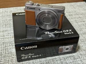 一気に値下げ Canon PowerShot G9X MarkⅡ ＋ 純正本革ケース USED 美品