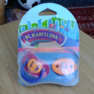 FCバルセロナ 赤ちゃん おしゃぶり スペイン サッカー 未開封 未使用品 BARCA TOONS 正規品 