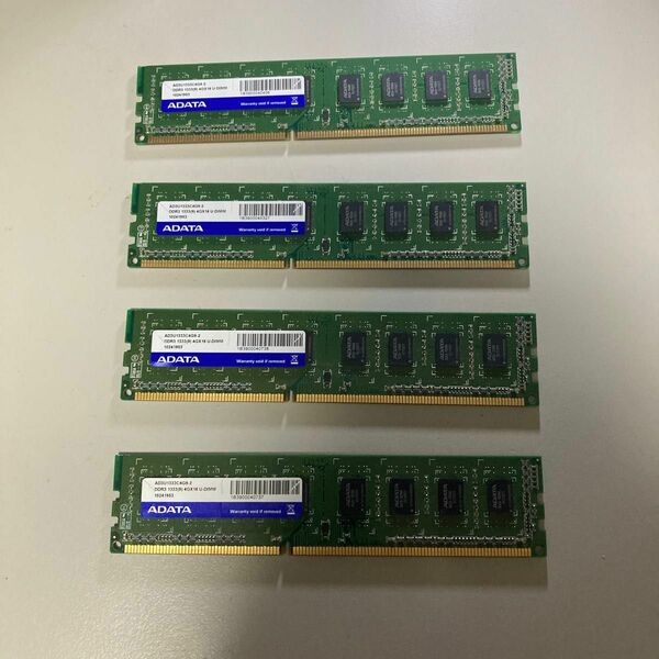 A-DETA DDR3-1333 4GBメモリ4枚