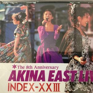 中森明菜 イースト ライヴ インデックス LD LIVE East Live Index-XXIII AKINA 