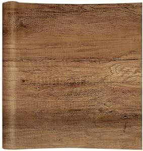 VEELIKE wood grain seal wallpaper seal nire elm wood grain Brown wall sticker Cross remake seat 40cmx900cm