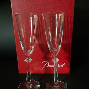 バカラ　シャンパングラス アルカード 2点セット 箱付き 高島屋 正規品 シャンパンフルートグラス