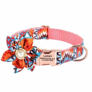  dog necklace ribbon harness lead pet 