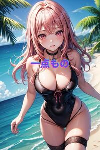 【高画質】A4 アート ポスター 美人 美女 美少女 グラビア イラスト アニメ ACG 漫画 ゲーム コスプレ モデル セクシー かわいい No.1432