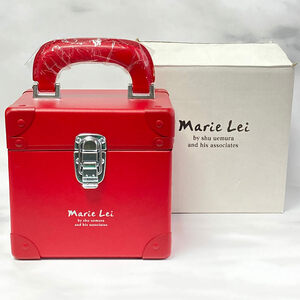  Shu Uemura [marie Lei by shu uenura] make-up box [ rare ] Cube type / Kawai i/ red / rare / unused * free shipping *ZE005