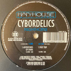 [UK / 12inch] CYBORDELICS / Nighthorse [Adventures Of Dama / First Trip / Hardhouse U.K. / HART UK14]