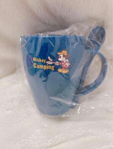 ミッキーマウスデザイン　スプーン付きコップ　ディズニー　ミッキー　コップ　非売品