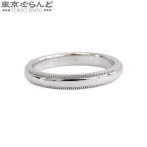 101717646 ティファニー TIFFANY&Co. ミルグレイン バンド リング プラチナ Pt950 14号相当 指輪 レディース 仕上済