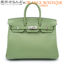 101729270 エルメス HERMES バーキン 25 Y刻印 ヴェールクリケット シルバー金具 スイフト ハンドバッグ レディース 2020年_画像1