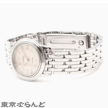 103018666 オメガ OMEGA デヴィル スイス限定 アイボリー SS 腕時計 レディース QZ 電池交換 仕上済_画像2