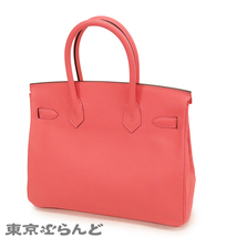 101729290 エルメス HERMES バーキン 30 Y刻印 ローズリップスティック シルバー金具 エプソン ハンドバッグ レディース_画像2