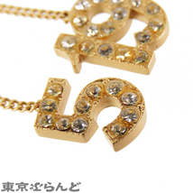 101728975 シャネル CHANEL ココマーク No.19 No.5 ネックレス ゴールド メタル ラインストーン 01C ネックレス レディース_画像6